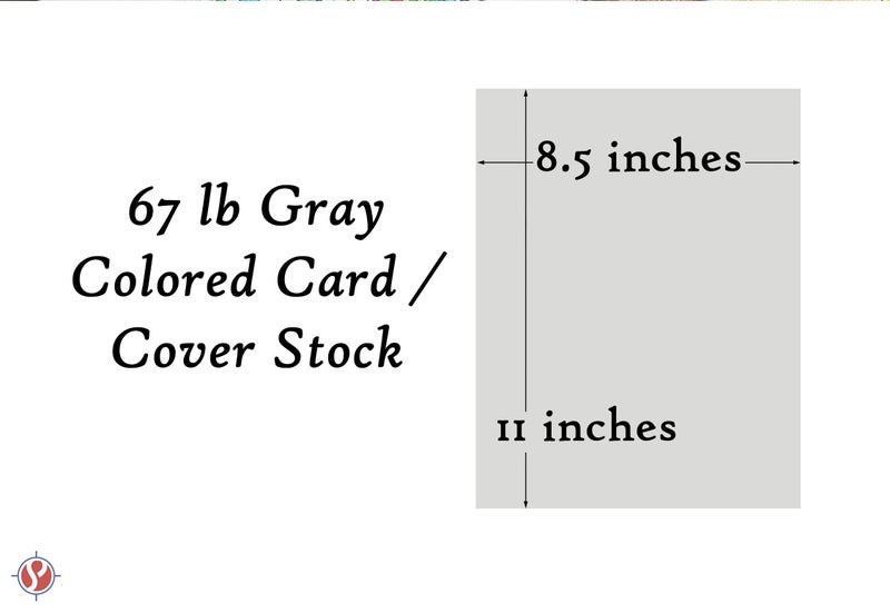 S Superfine Printing Gray Pastel Color Card Stock Paper, 67lb Cover Medium Weight Cardstock, for Arts & Crafts, Coloring, Announcements, Stationary Printing at School, Office, Home | 8.5 x 11 | 50 Sheets Per Pack - Image 5